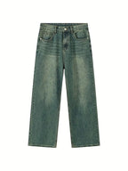 R&B | Weinlese Upcycle Baggy Jeans Mit AusgR&Bleichtem Effekt