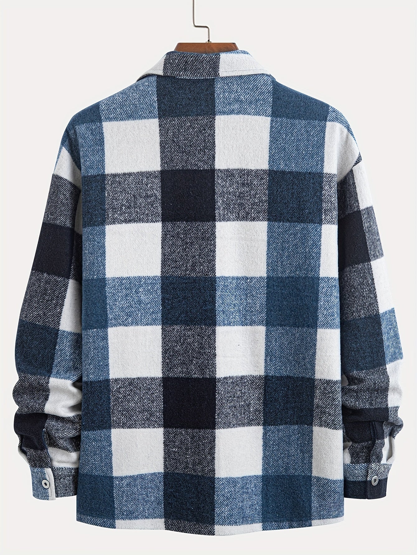 R&B | Karierter Hemdjacke Baumwolle Lässig und Trendy