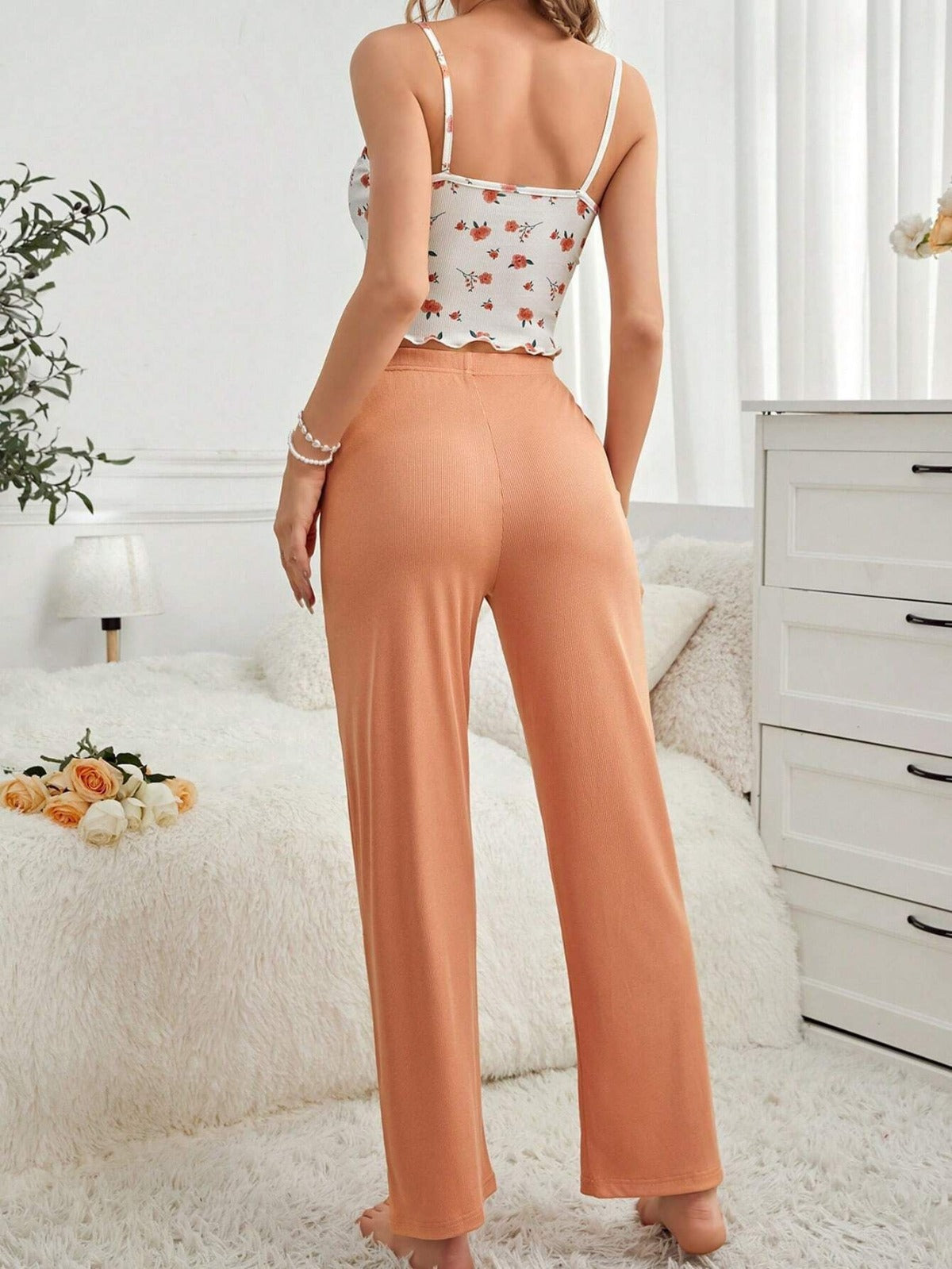 R&B | Hosenträgerhose lässiges Pyjama-Set