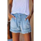 R&B | Denim-Shorts mit hoher Taille