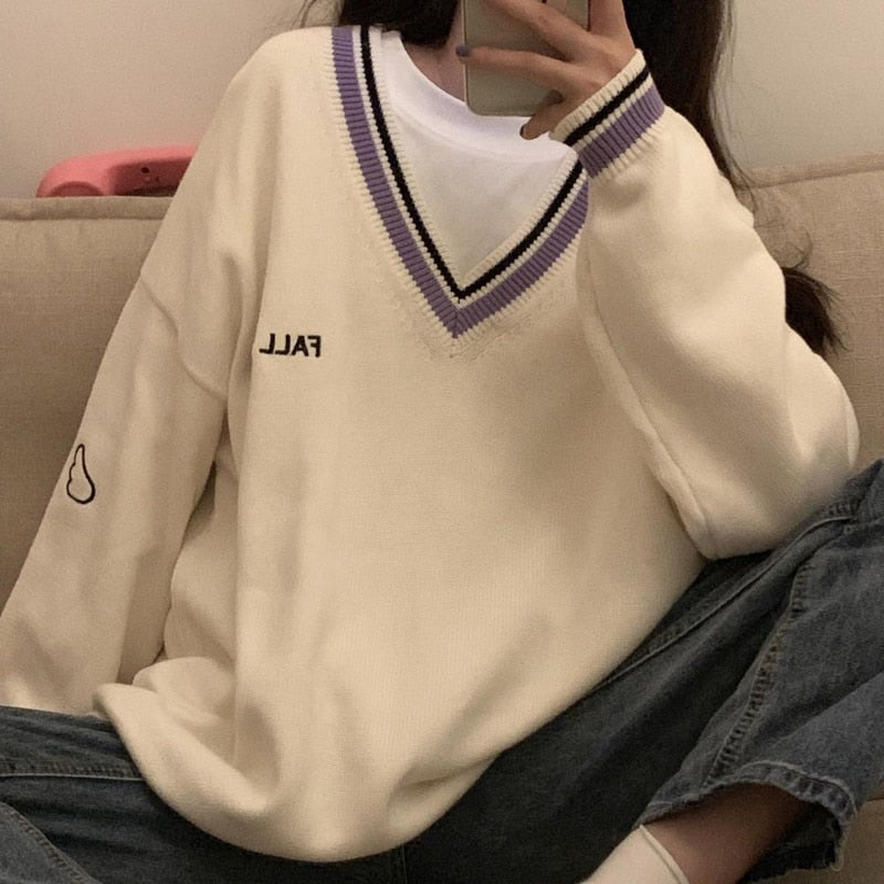 R&B | Damen Gemütlicher Strickpullover