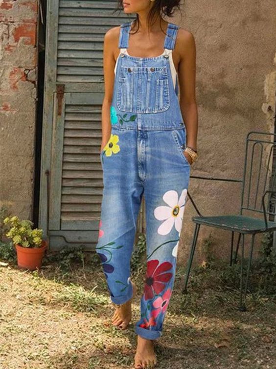 R&B | Ärmelloser Denim-Overall