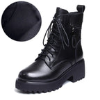 R&B | Cozy Chic Damen Chunky Heel Pelzgefütterte Winterstiefel