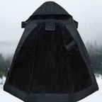 R&B | Schwarze Puffer-Winterjacke