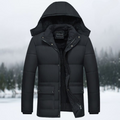 R&B | Schwarze Puffer-Winterjacke