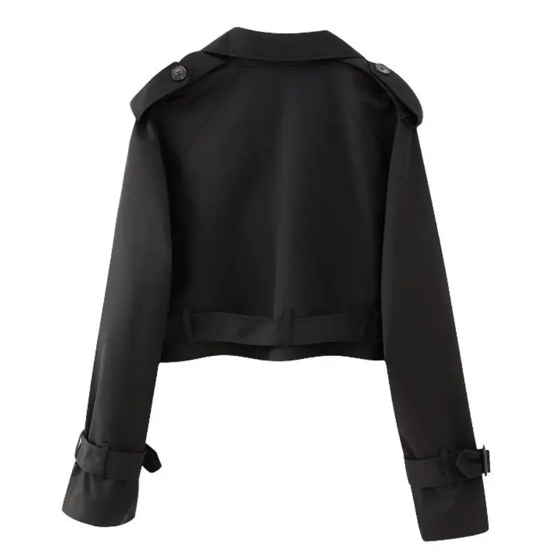 R&B | Cropped Trenchcoat - Stilvoll & Vintage