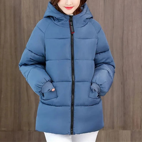 R&B | Lange mit Kapuze und Lockerer Schnitt für Frauen Ideal für Den Winter
