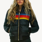 R&B | Damen Pufferjacke mit Streifen
