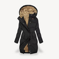 R&B | Damen Pufferjacke mit Kunstpelzfutter