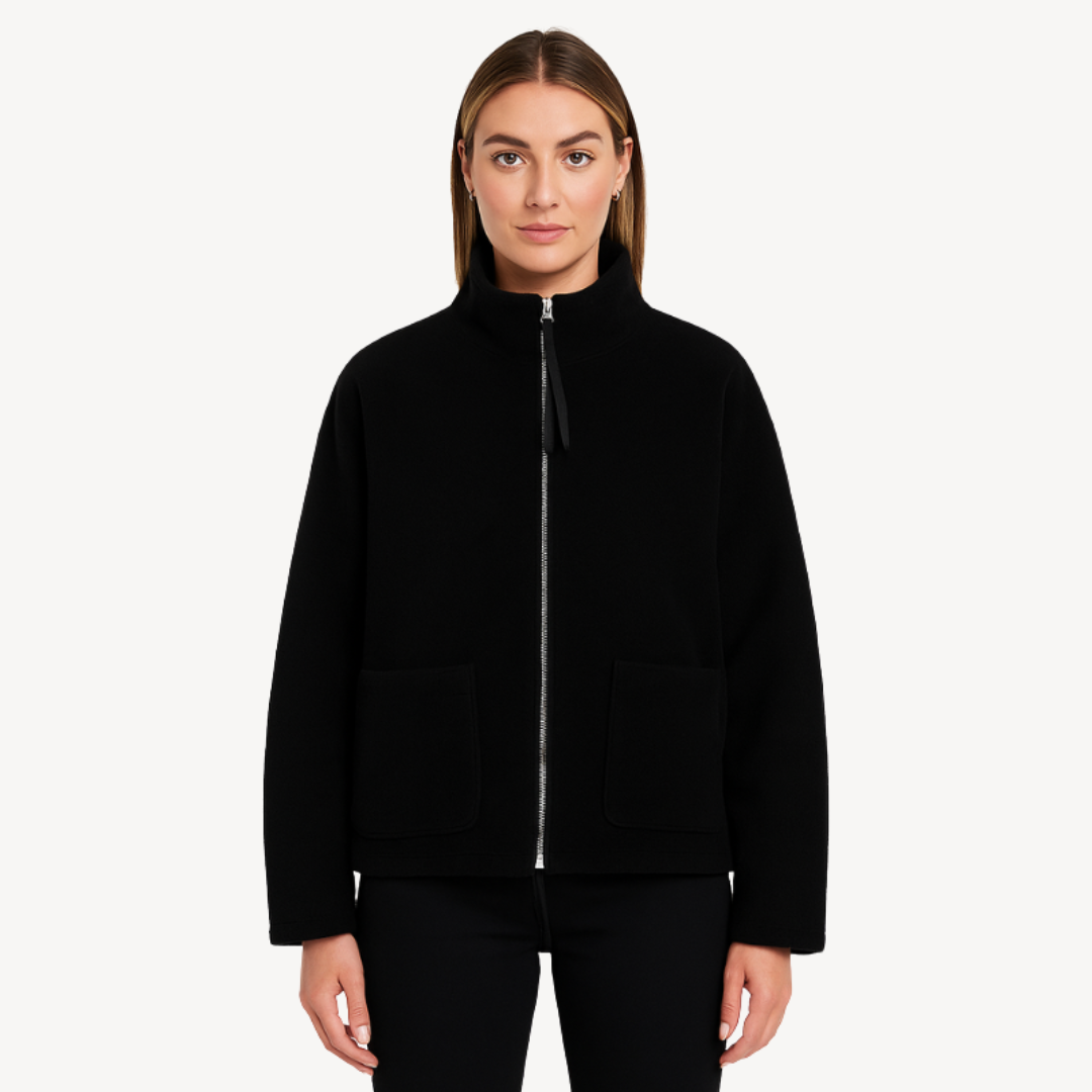 R&B | Damen Bequeme Zip-Up Fleecejacke