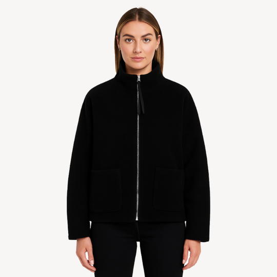 R&B | Damen Bequeme Zip-Up Fleecejacke