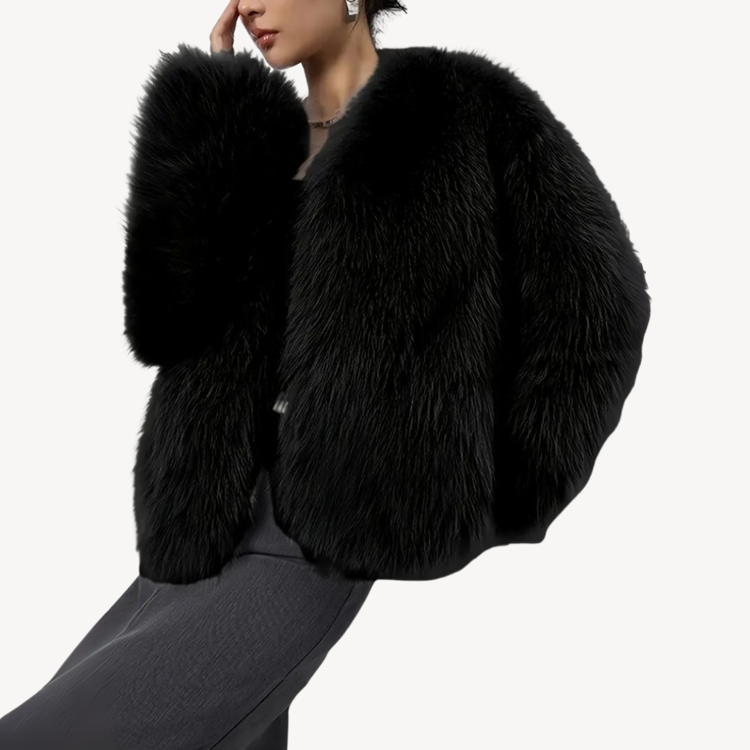 R&B | Damen Winterjacke Kunstpelz Mantel