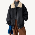 R&B | Damen Shearling Kragen Pufferjacke