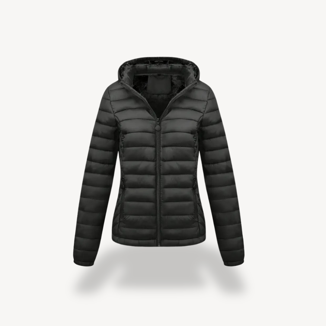 R&B | Damen Gesteppte Pufferjacke mit Kapuze