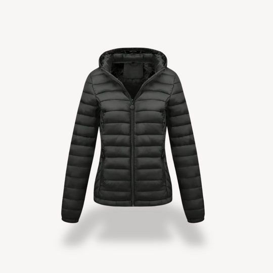R&B | Damen Gesteppte Pufferjacke mit Kapuze