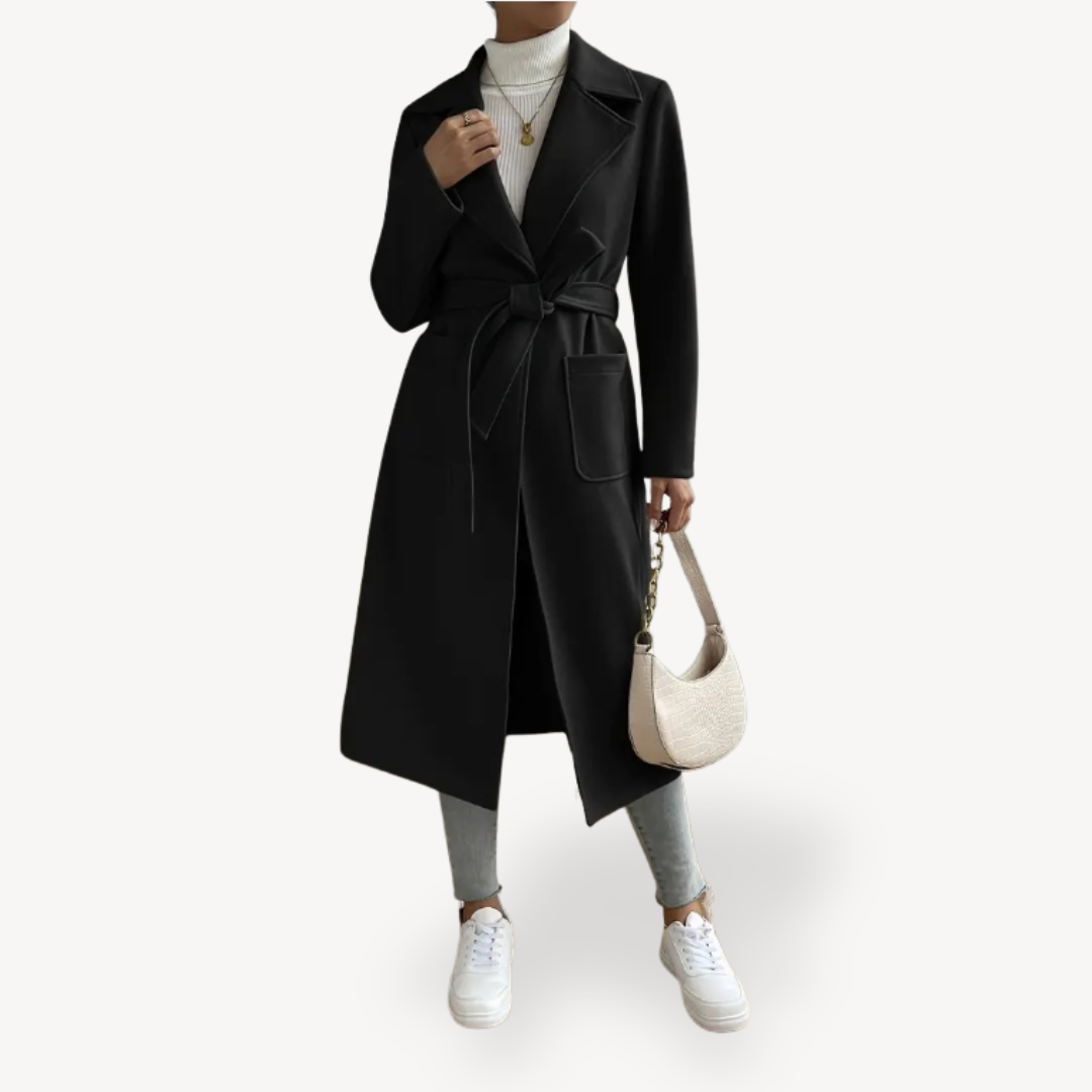 R&B | Damen Langer Offener Mantel mit Taschen