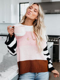 R&B | Strickbluse mit Blockstreifen Lässiger Komfort Entspanter Stil
