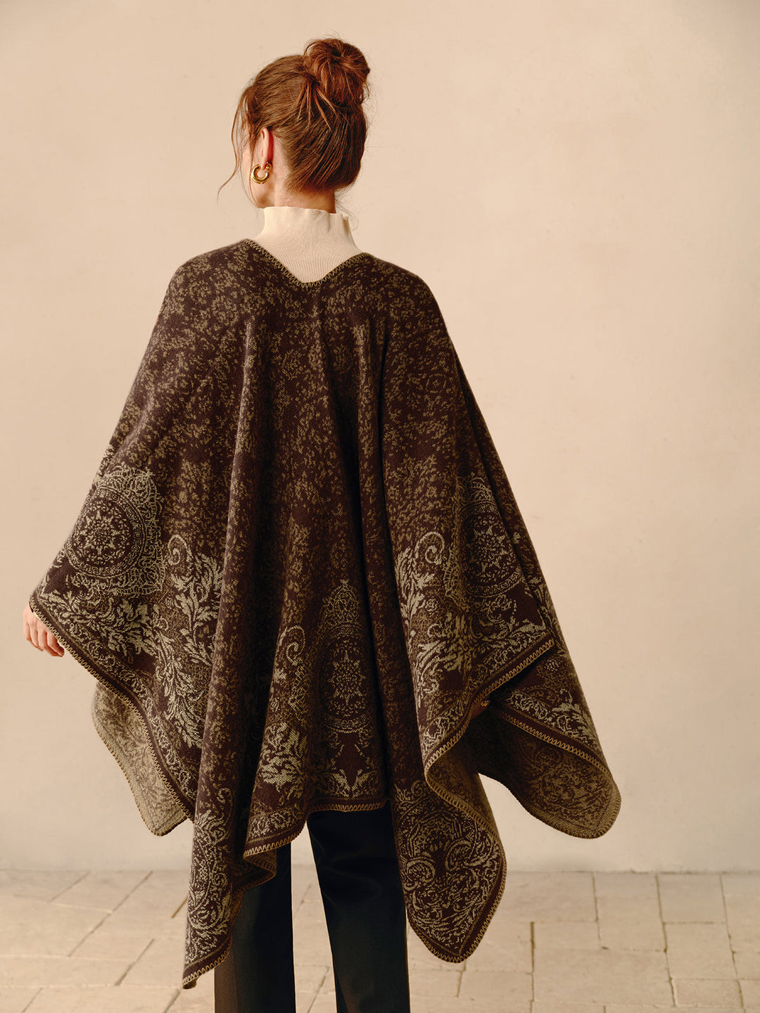 R&B | Boho Doppelseitiger Poncho
