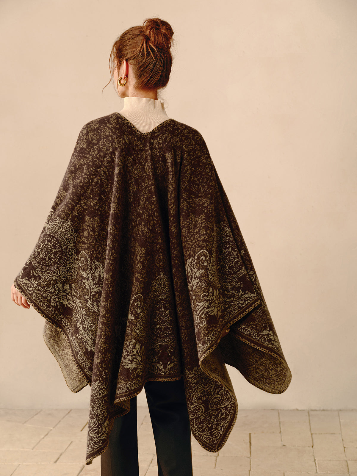 R&B | Boho Doppelseitiger Poncho