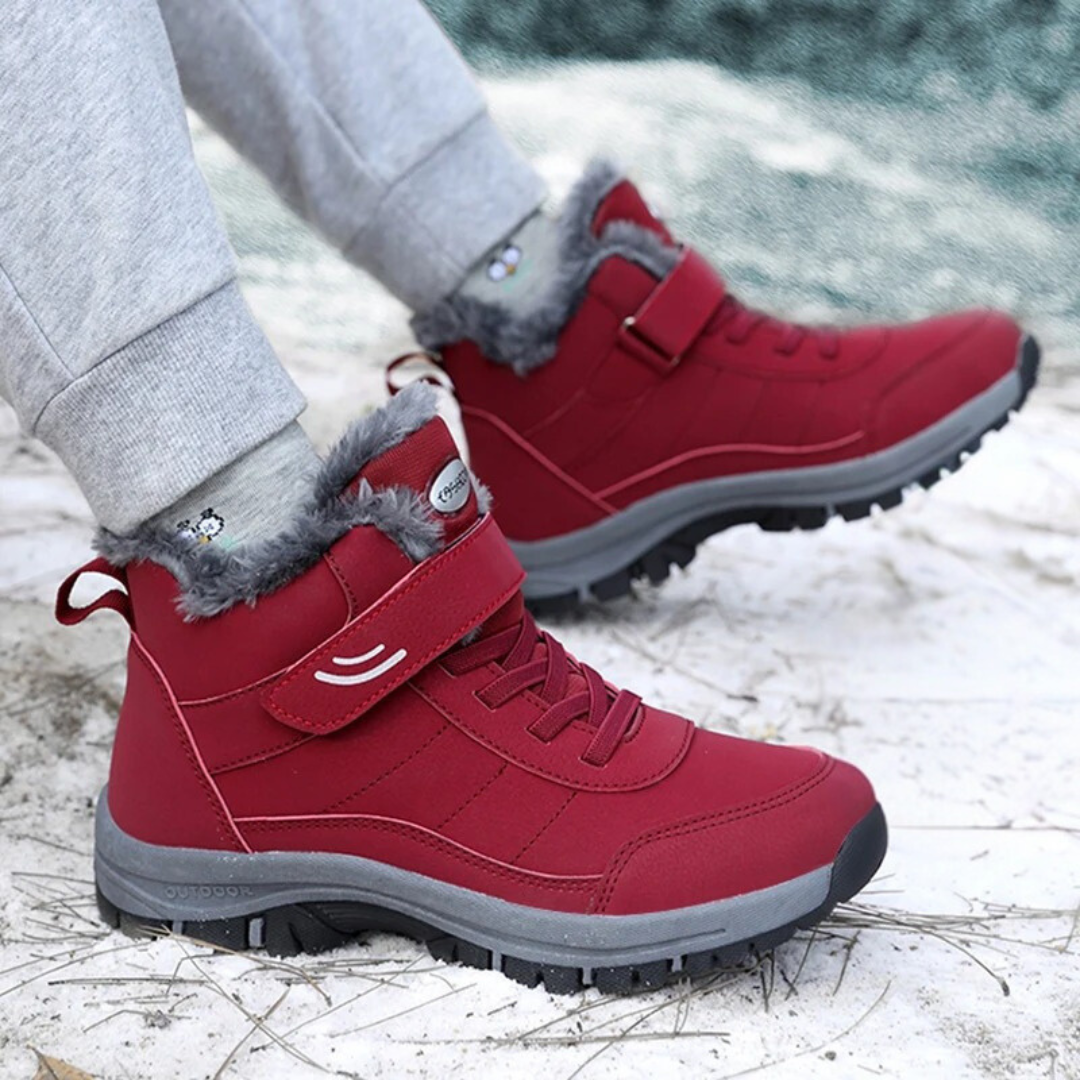 Leichte Frauen Schneestiefel mit Fell R&B