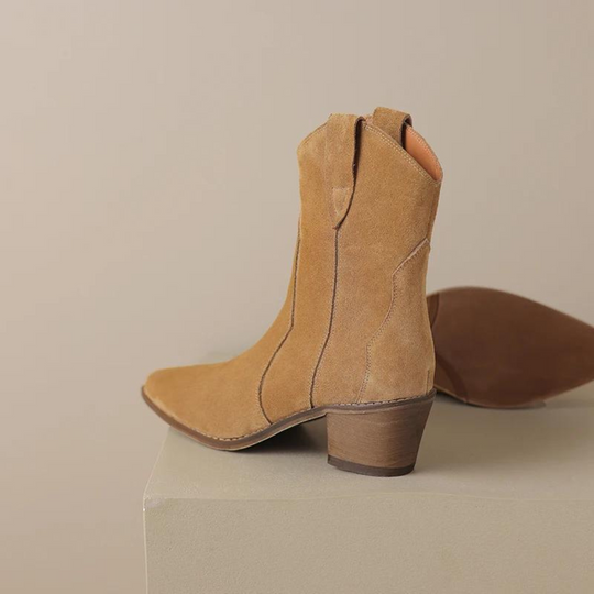 Spitzes Wedge-Ankle-Boots R&B