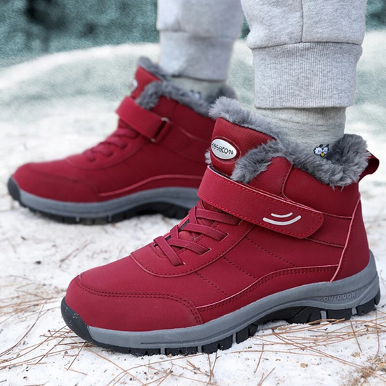 Leichte Frauen Schneestiefel mit Fell R&B