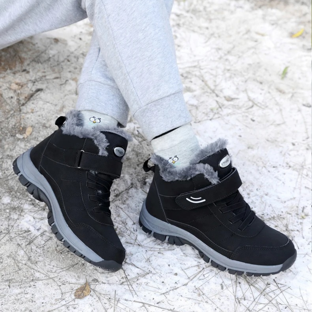 Leichte Frauen Schneestiefel mit Fell R&B