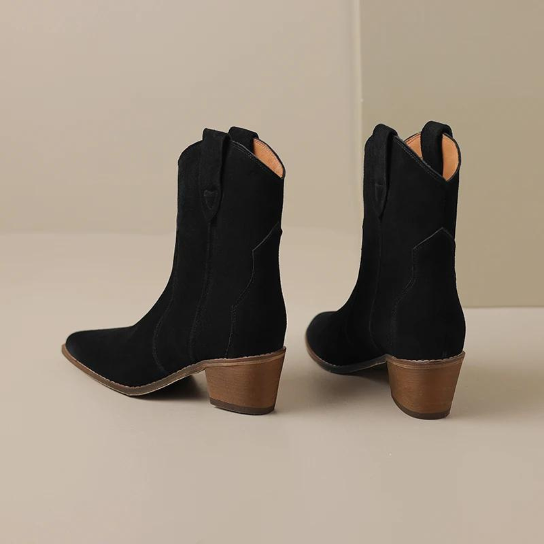 Spitzes Wedge-Ankle-Boots R&B