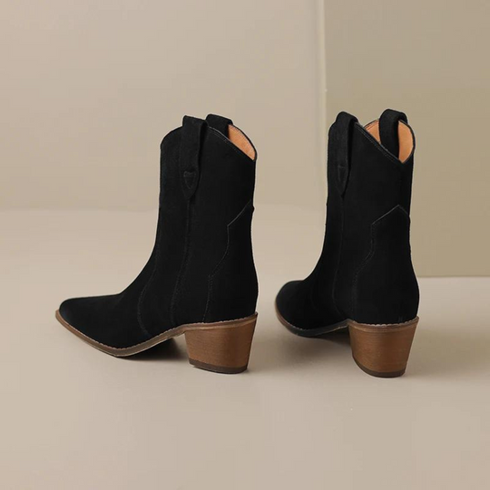 Spitzes Wedge-Ankle-Boots R&B