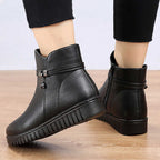 R&B | Damen Wasserdichte Warme Lederstiefel