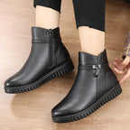 R&B | Damen Wasserdichte Warme Lederstiefel