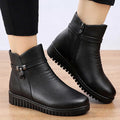 R&B | Damen Wasserdichte Warme Lederstiefel