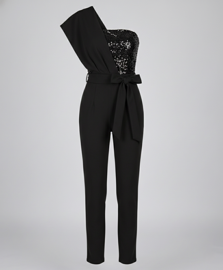 Patchwork Pailletten Jumpsuit Damen | R&B