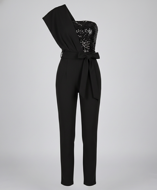 Patchwork Pailletten Jumpsuit Damen | R&B
