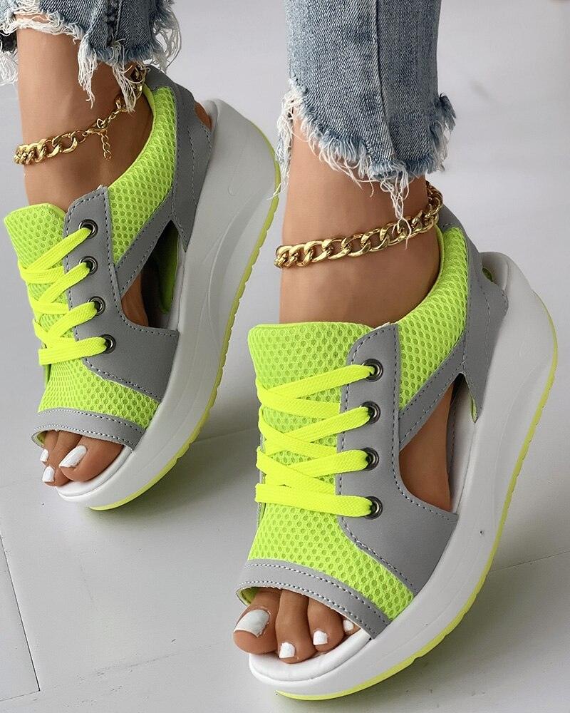 R&B | Sommerliche, Grobe Sandalen