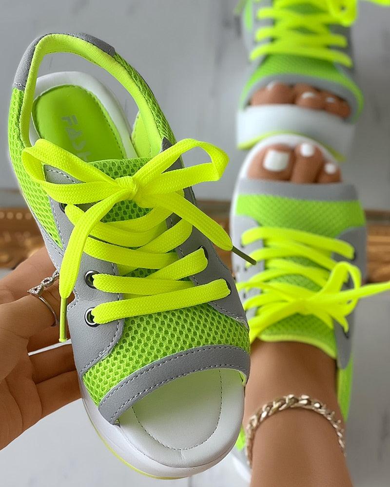 R&B | Sommerliche, Grobe Sandalen