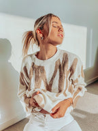 R&B | Damen Gestreifter Strickpullover