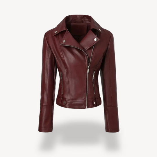R&B | Fake-Leder Bikerjacke für Frauen