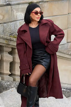 R&B | Eleganter Burgunder Mantel