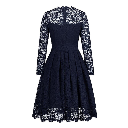 R&B | Knopfron Laced Sleeve Kleid