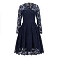 R&B | Knopfron Laced Sleeve Kleid