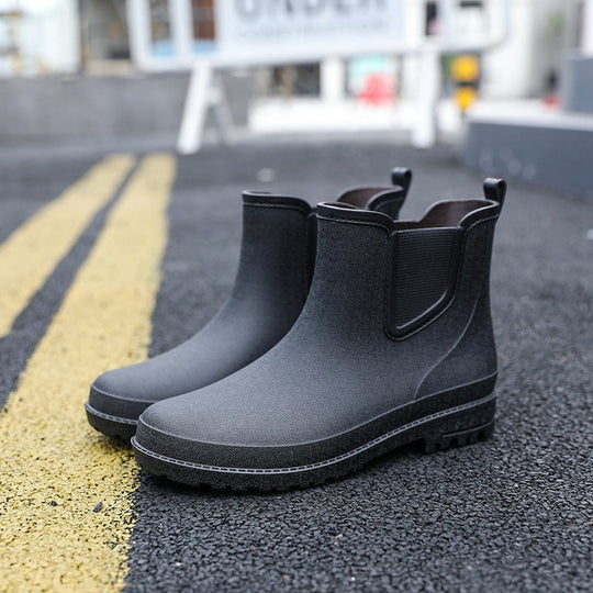 Halbhohe Wasserdichte Herren-Regenstiefel R&B