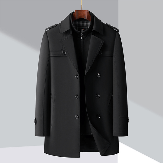 R&B | Herren Doppelreiher Trenchcoat