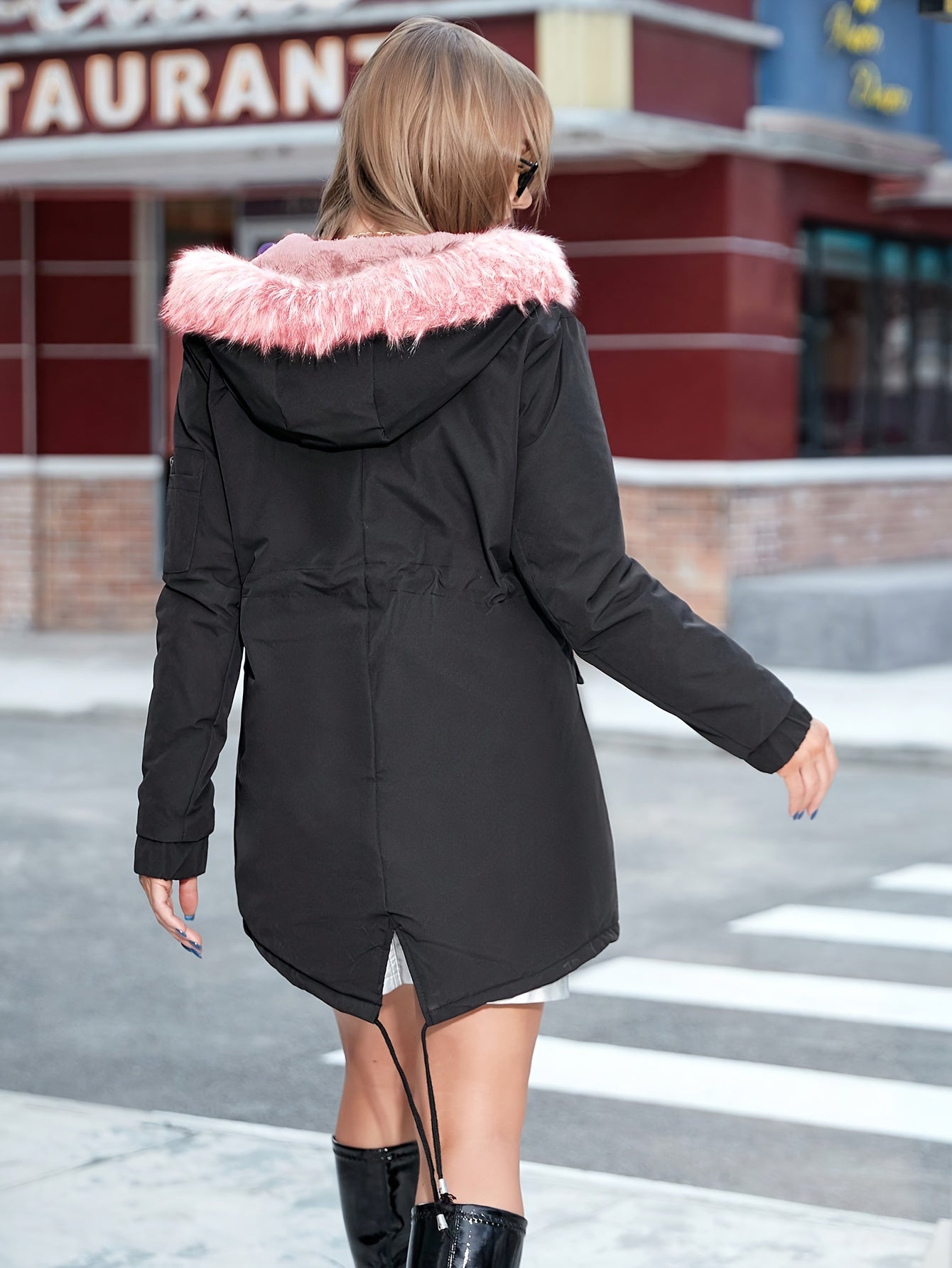 R&B | Winterjacke für Damen - warm mit Pelzkragen