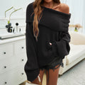 R&B | Schulterfreier Strickpullover