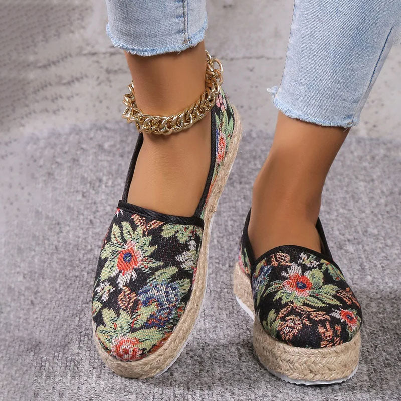 Vintage Plattform Slip-On Schuhe R&B