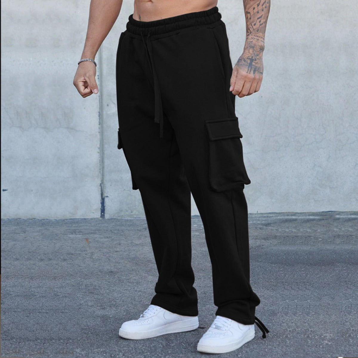 R&B | Gerade Hose mit mehreren Taschen