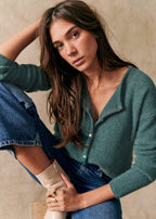R&B | grob gestrickter Cardigan-Pullover