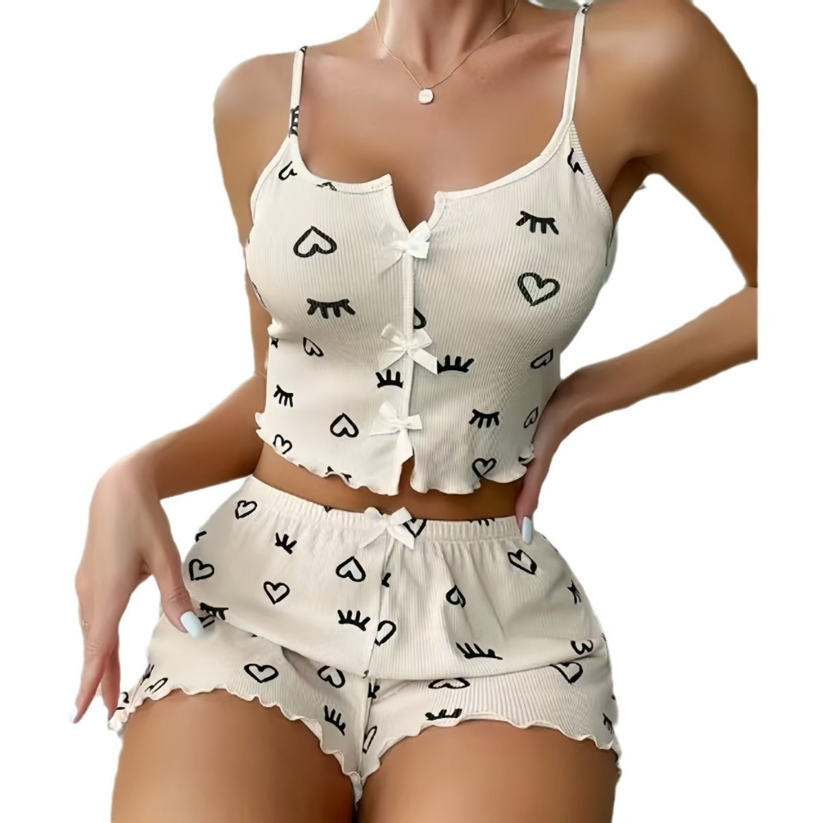 R&B | Bedrucktes Pyjama-Set