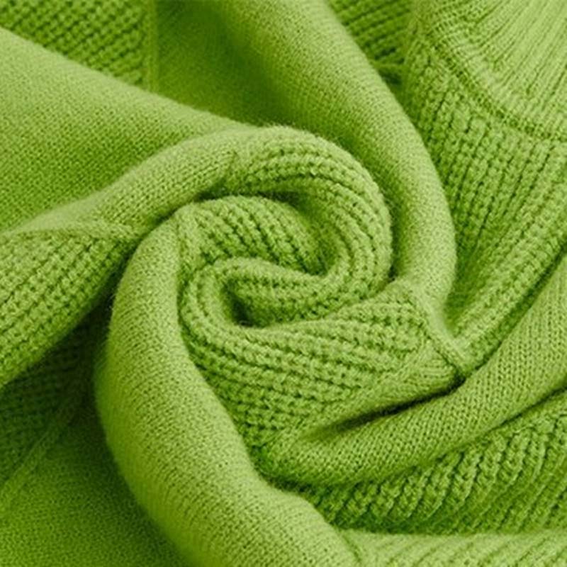 R&B | Einfarbiger Klassischer Strickpullover Für Damen